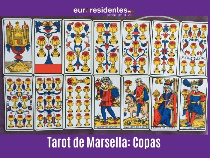 55- Arcanos Menores Tarot Marsella: Copas - Curso de Tarot