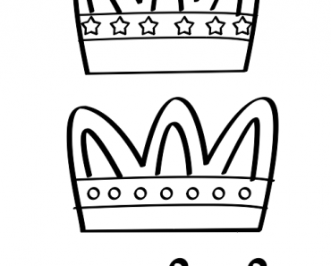 Coronas de Reyes Magos para colorear
