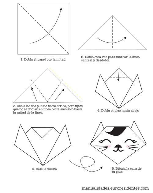 Manualidades para hacer con tus niños / Manualidades faciles de papel /  Origami 