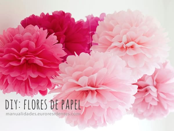 Como hacer Flores decorativas de papel 