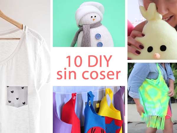 10 DIY geniales que puedes hacer sin coser - Manualidades